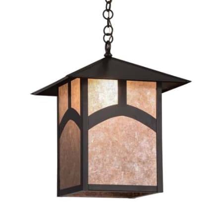 Meyda Tiffany Seneca Hill 23" Wide Pendant Craftsman Brown