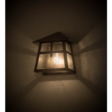 Meyda Tiffany Stillwater Cross Mission 14" Tall Wall Sconce Brown