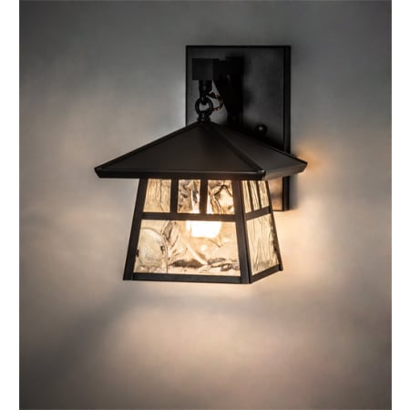 Meyda Tiffany Stillwater Double Bar Mission 11" Tall Wall Sconce Craftsman Brown