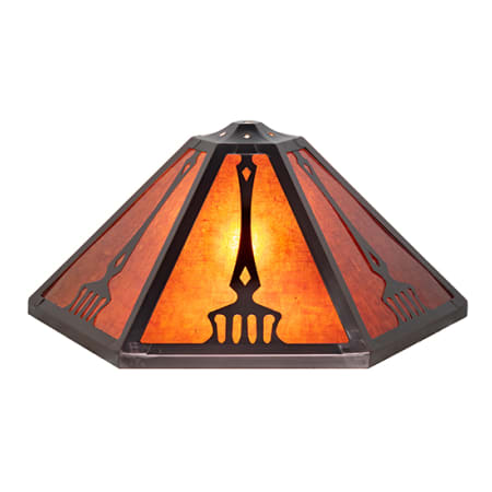 Meyda Tiffany Grenway 9" Tall Lamp Shade Mahogany Bronze