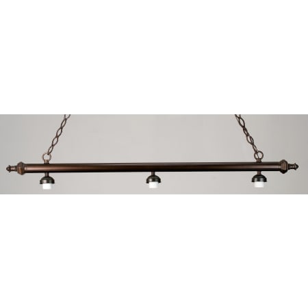 Meyda Tiffany Ribbed 3 Light 47" Wide Linear Chandelier Mahogany Bronze