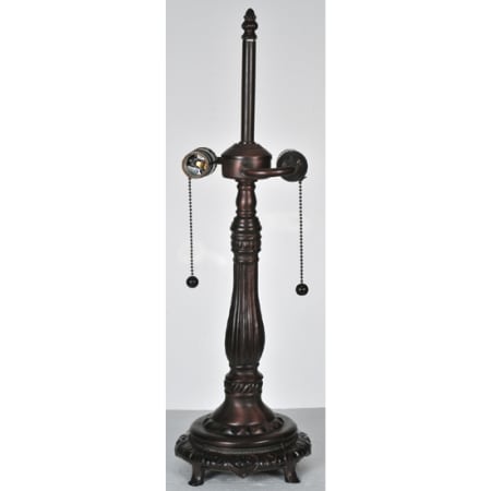 Meyda Tiffany Footed 16" Tall Lamp Base Mahogany Bronze