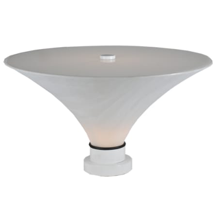 Meyda Tiffany Brodock 13" Tall Pier Mount Post Light White Alabaster