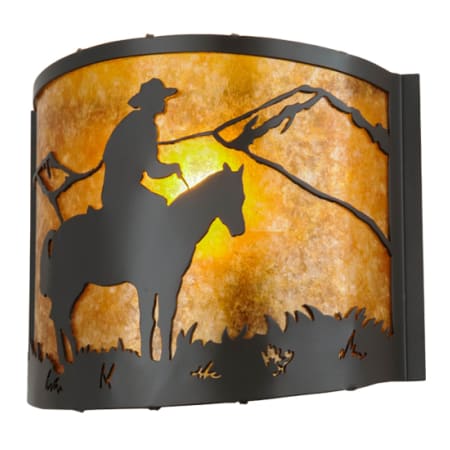 Meyda Tiffany Cowboy 10" Tall Wall Sconce Timeless Bronze