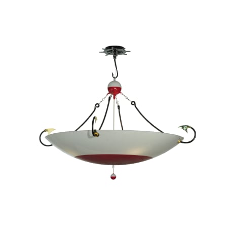 Meyda Tiffany 56" W Fishing Bobber Inverted Pendant Red and White Bobber