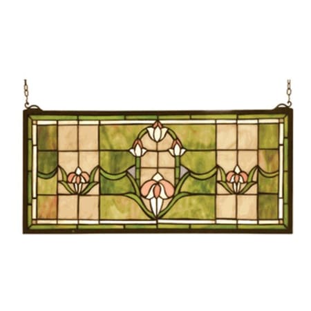 Meyda Tiffany Stained Glass Tiffany Window from the Arts & Crafts Collection Tiffany