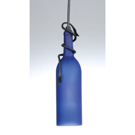 Meyda Tiffany Single Light 5" Wide Mini Pendant with Handmade Shade Moonlit Sky Blue