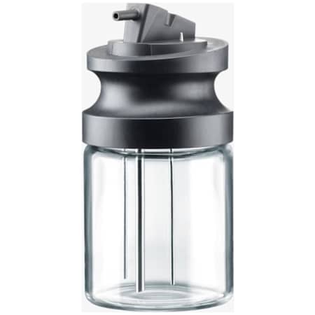 Miele Glass Container for Liquid with Spout Black