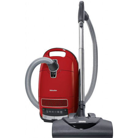 Miele Complete C3 Homecare Electro+ Canister Vacuum Cleaner Mango Red