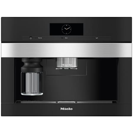 Miele 10.14 Oz. Programmable Built In Coffee Machine with CupSensor and Grinder Clean Touch Steel