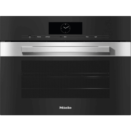 Miele 24" Wide Compact Combi-Steam Oven with DirectWater Plus for Steam Cooking Clean Touch Steel