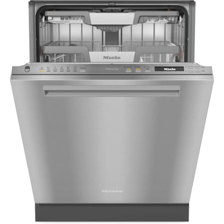 Miele 24 Inch Wide Built-In Top Control Dishwasher with QuickIntense Wash and AutoOpen Drying Stainless Steel