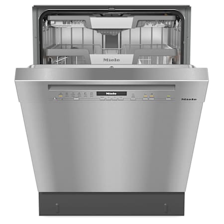 Miele 24 Inch Wide 16 Place Setting Built-In Panel Ready Front Control Dishwasher with Automatic Load Sensing and 4 Wash Cycles Stainless Steel