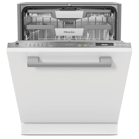 Miele 24 Inch Wide 16 Place Setting Built-In Panel Ready Top Control Dishwasher with Automatic Load Sensing and FlexCare Cup Rack Panel Ready