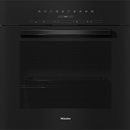 Miele VitroLine 32 Inch Wide 4.59 Cu. Ft. Electric Single Oven with Rapid PreHeat and TwinPower Convection Fans Obsidian Black