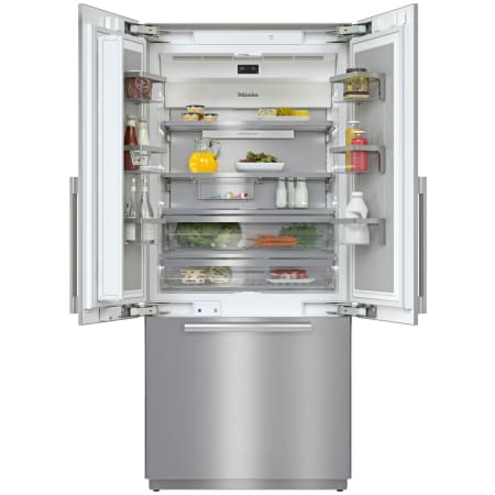 Miele MasterCool™ 36 Inch Wide 19.42 Cu. Ft. Energy Star Certified French Door Refrigerator with Ice Maker Stainless Steel