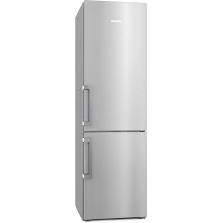 Miele 24 Inch Wide 13.21 Cu. Ft. Energy Star Certified Bottom Freezer Refrigerator with DynaCool and NoFrost System Clean Touch Steel