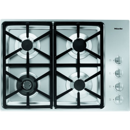 Miele 30 Inch Wide 4 Burner Gas Cooktop with Hexa Grate Design Stainless Steel
