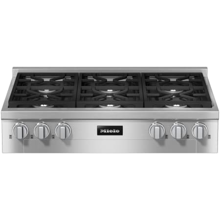Miele 36 Inch Wide 6 Burner Liquid Propane Rangetop with Dishwasher Safe Grates Clean Touch Steel