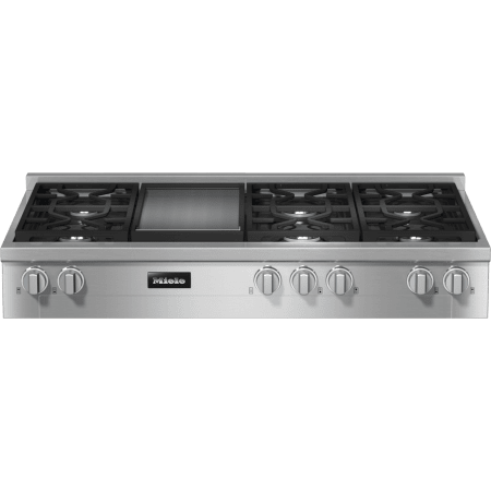 Miele 48 Inch Natural Gas Rangetop With Griddle Clean Touch Steel