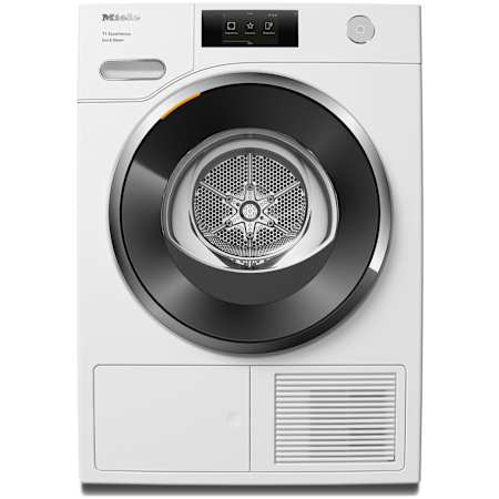 Miele T1 24 Inch Wide 4.26 Cu. Ft. Energy Star Certified Electric Heat Pump Dryer with SoftSteam Cycle Lotus White