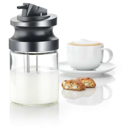 Miele Glass Container for Liquid with Spout Black