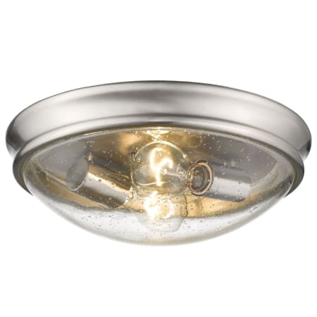 Millennium Lighting 2 Light 12" Wide Flush Mount Bowl Ceiling Fixture Brushed Nickel