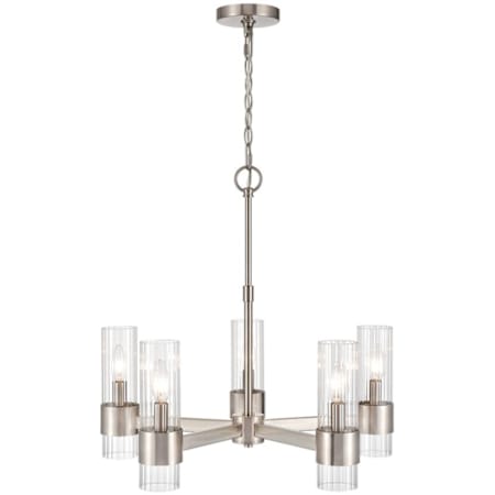 Millennium Lighting Caberton 5 Light 24" Wide Chandelier Brushed Nickel