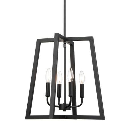 Millennium Lighting 4 Light 17" Wide Multi Light Pendant Matte Black