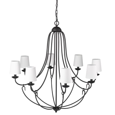 Millennium Lighting Eisley 8 Light 36" Wide Chandelier Matte Black