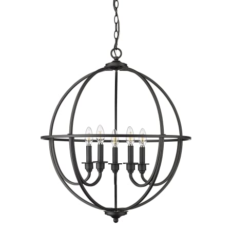 Millennium Lighting Artemis 5 Light 24" Wide Taper Candle Style Chandelier Matte Black