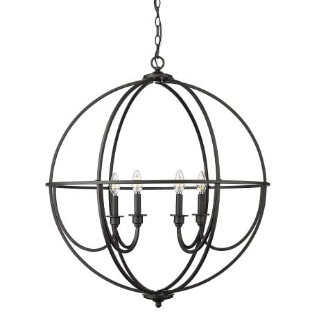 Millennium Lighting Artemis 6 Light 30" Wide Taper Candle Style Chandelier Matte Black