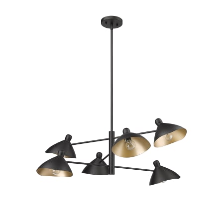 Millennium Lighting 12806-MB Warhol 6 Light 35" Wide | Build.com