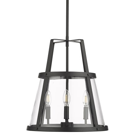 Millennium Lighting Edelweiss 4 Light 16" Wide Pendant Matte Black