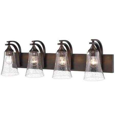 Millennium Lighting Natalie 4 Light 32" Wide Bathroom Vanity Light Rubbed Bronze