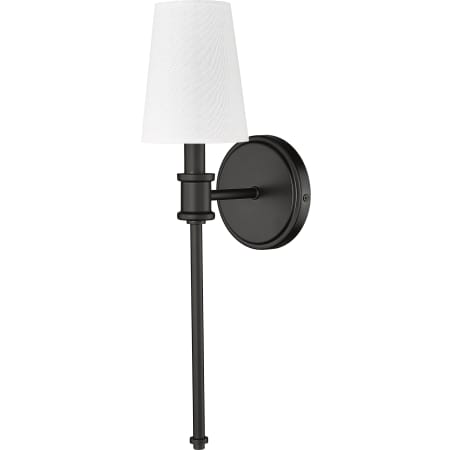 Millennium Lighting 19" Tall Wall Sconce with Linen Shade - ADA Compliant Matte Black