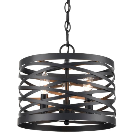 Millennium Lighting Annata 3 Light 12" Wide Cage Mini Pendant Matte Black