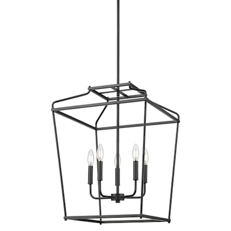 Millennium Lighting Nellita 5 Light 18" Wide Pendant Matte Black