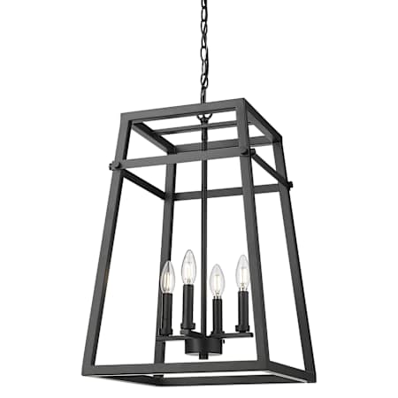 Millennium Lighting Tellsa 4 Light 15" Wide Pendant Matte Black