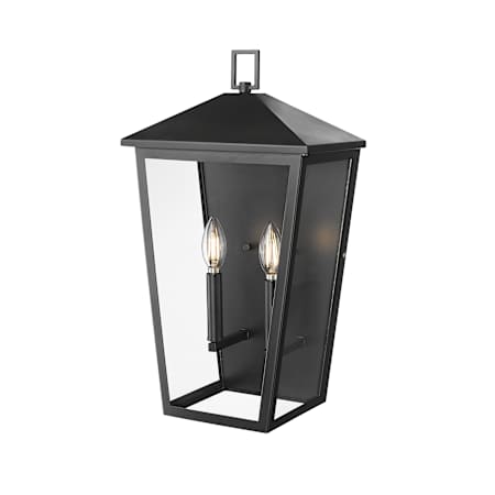 Millennium Lighting Munger 2 Light 20" Tall Outdoor Wall Sconce Powder Coated Black