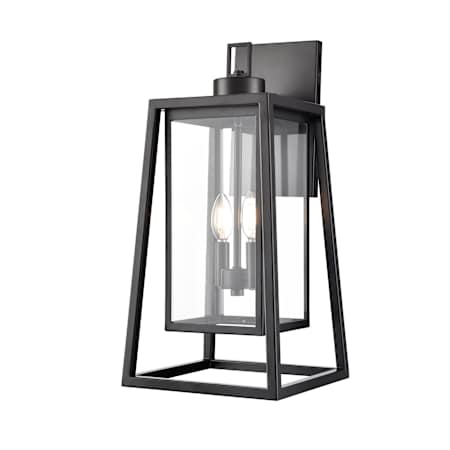 Millennium Lighting Denzell 2 Light 22" Tall Outdoor Wall Sconce Powder Coated Black
