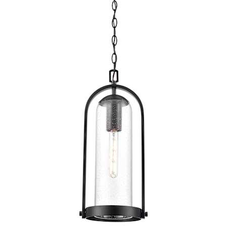 Millennium Lighting Luxio 9" Wide Outdoor Mini Pendant Powder Coated Black