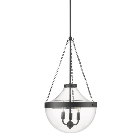 Millennium Lighting Clarra 3 Light 16" Wide Pendant Matte Black