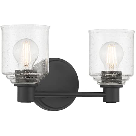 Millennium Lighting Vessair 2 Light 14" Wide Vanity Light Matte Black