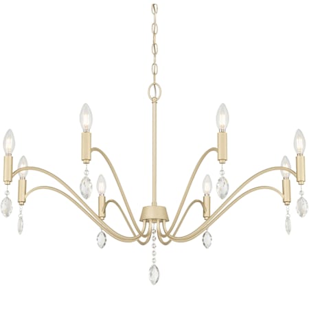 Millennium Lighting Aureline 8 Light 36" Wide Crystal Candle Style Chandelier Aged Silver