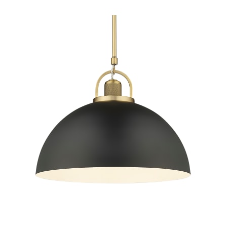 Millennium Lighting Artistan 18" Wide Pendant Vintage Brass / Matte Black