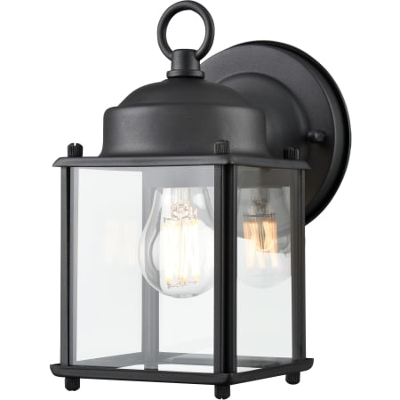 Millennium Lighting 8" Tall Outdoor Wall Sconce with Clear Glass Shade - ADA Compliant Textured Black