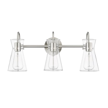 Millennium Lighting Camellia 3 Light 22" Wide Vanity Light Brushed Nickel