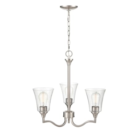 Millennium Lighting Caily 3 Light 21" Wide Chandelier Brushed Nickel