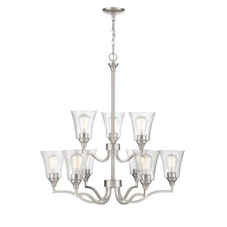 Millennium Lighting Caily 9 Light 32" Wide Chandelier Brushed Nickel